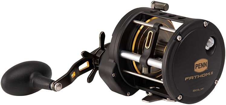 Penn Fathom II Level Wind-Multirolle – Salzwasser-Angelrolle für Boots-, Küsten- und Kajakangeln - Image 2