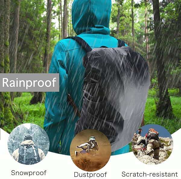 Frelaxy Waterproof Backpack Rain Cover, 10000mm Waterproof Level, Upgraded Ultra-Strong Multilayer Structure, Antislip Cross Buckle Strap, Ultralight Compact Portable, for Hiking, Camping, Traveling - Image 8