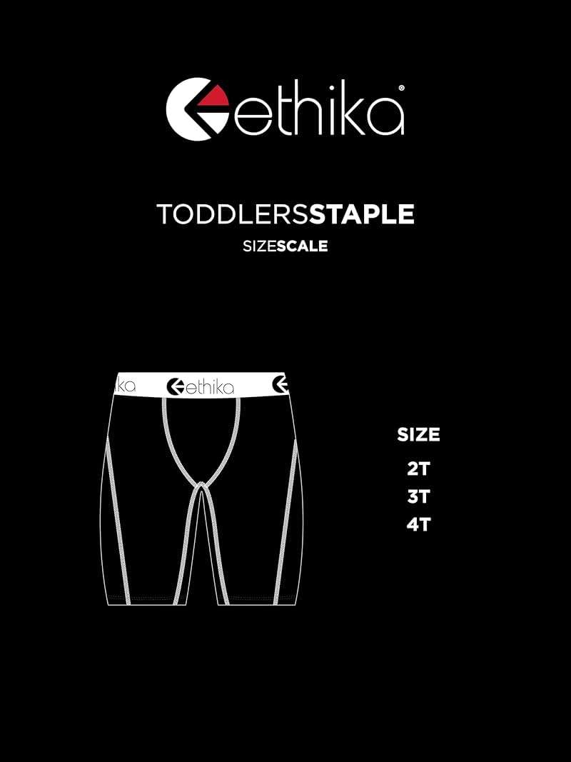 Ethika Toddlers' Staple Boxer Brief, Soft Stretch Underwear for Little Ones - Solid colors - Image 2