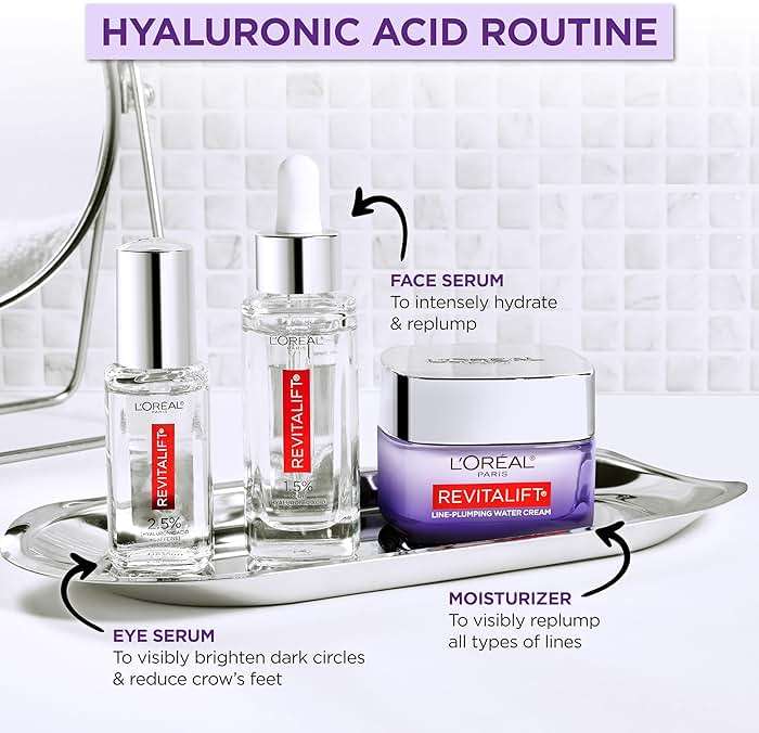 L'Oreal Paris Revitalift 1.5% Pure Hyaluronic Acid Serum for Face, Anti Aging Serum to Hydrate Skin & Reduce Wrinkles, Fragrance Free Skin Care for All Skin Types, 1 Oz - Image 7