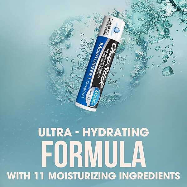 ChapStick Moisturizer Original Lip Balm Tubes, SPF 15 and Skin Protectant - 0.15 Oz, 3 Count (Pack of 1) - Image 2