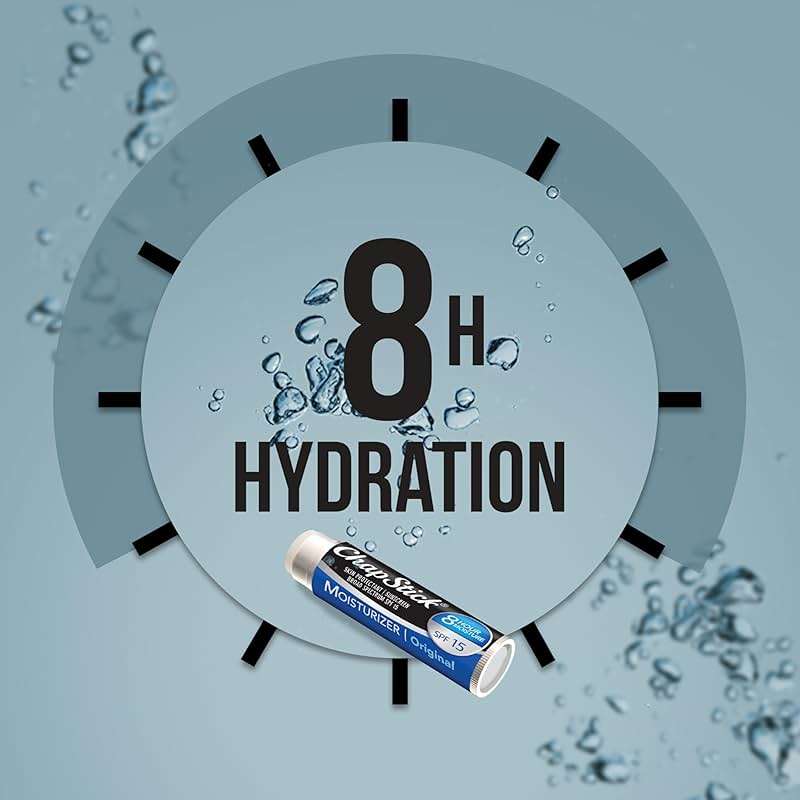 ChapStick Moisturizer Original Lip Balm Tubes, SPF 15 and Skin Protectant - 0.15 Oz, 3 Count (Pack of 1) - Image 5