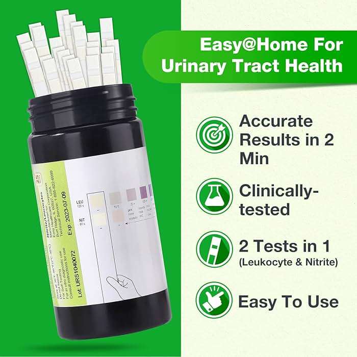 Easy@Home 50ct UTI Infection Test Strips, at Home UTI Urinalysis Testing Strips for Women Urinary Tract Bladder Health, Highly Accurate Urine Testing (UTI-50Pcs) - Image 3