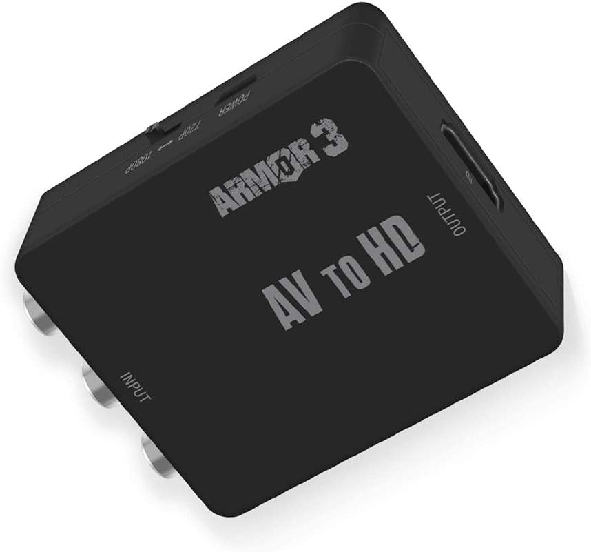 Armor3 - Nuscope 3-in-1 AV to HD (1080) Converter box - Universal (Not machine specific) - Black - Image 4