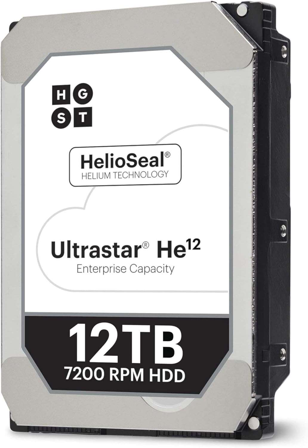 HGST Ultrastar He12 | HUH721212ALE601 | 0F27454 | 12TB 7200 RPM 256MB SATA 6.0Gb/s 3.5" Cache | 512E | BitLocker Hard Drive Encryption | Power Disable Function | - Image 1