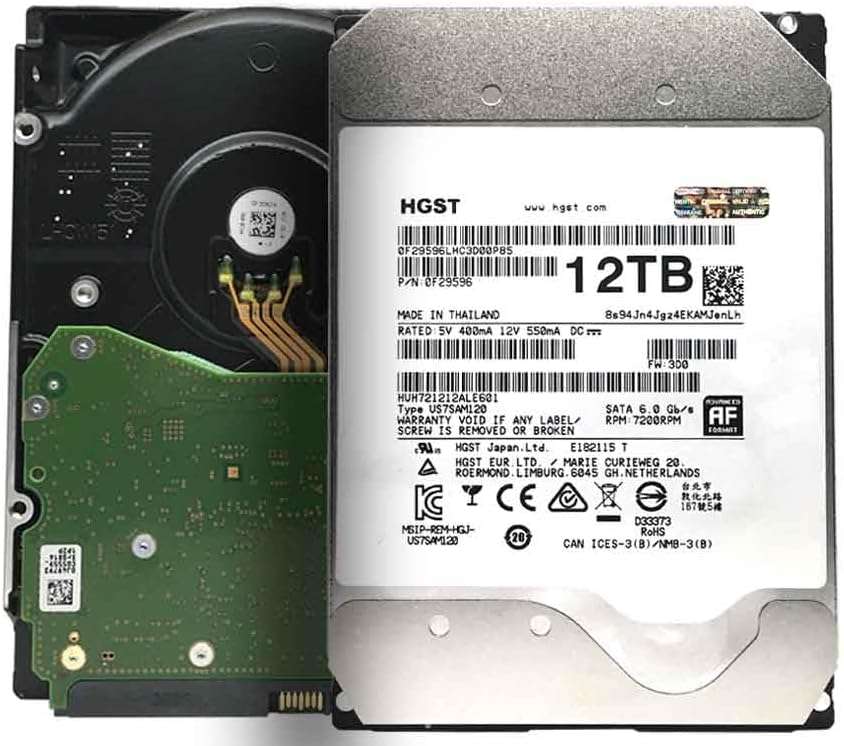 HGST Ultrastar He12 | HUH721212ALE601 | 0F27454 | 12TB 7200 RPM 256MB SATA 6.0Gb/s 3.5" Cache | 512E | BitLocker Hard Drive Encryption | Power Disable Function | - Image 2