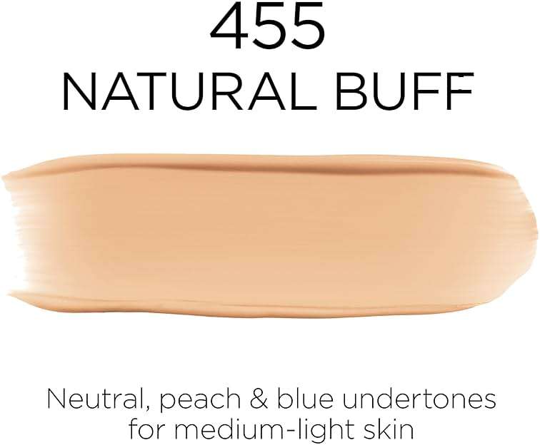 L'Oreal Paris Makeup Infallible Up to 32 Hour Fresh Wear Lightweight Foundation, 455 Natural Buff, 1 Fl Oz, Packaging May Vary - Image 7