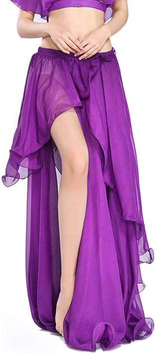 ROYAL SMEELA Chiffon Fairy Belly Dance Skirt Large Swing Skirts Women Belly Dancing Practice Clothing One Size, 11 Colors - Image 2