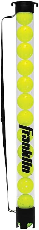 Franklin Sports Pickleball, Tennis + Padel Ball Hopper Tubes - (15) Tennis/Padel Ball + (13) Pickleball Picker Upper Tubes - Quick Pickup + Storage - Balls Not Included - Product Image