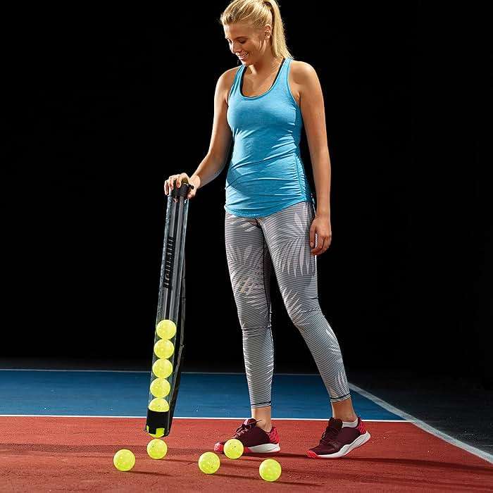 Franklin Sports Pickleball, Tennis + Padel Ball Hopper Tubes - (15) Tennis/Padel Ball + (13) Pickleball Picker Upper Tubes - Quick Pickup + Storage - Balls Not Included - Image 9