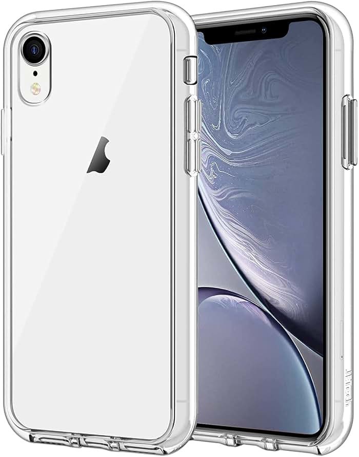 JETech Case for iPhone XR 6.1-Inch, Non-Yellowing Shockproof Phone Bumper Cover, Anti-Scratch Clear Back (Clear) - Product Image