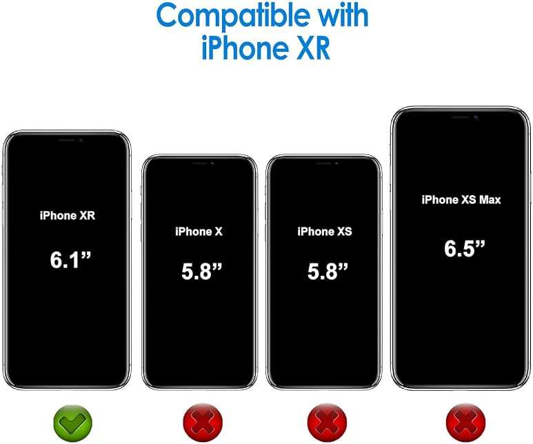 JETech Case for iPhone XR 6.1-Inch, Non-Yellowing Shockproof Phone Bumper Cover, Anti-Scratch Clear Back (Clear) - Image 2