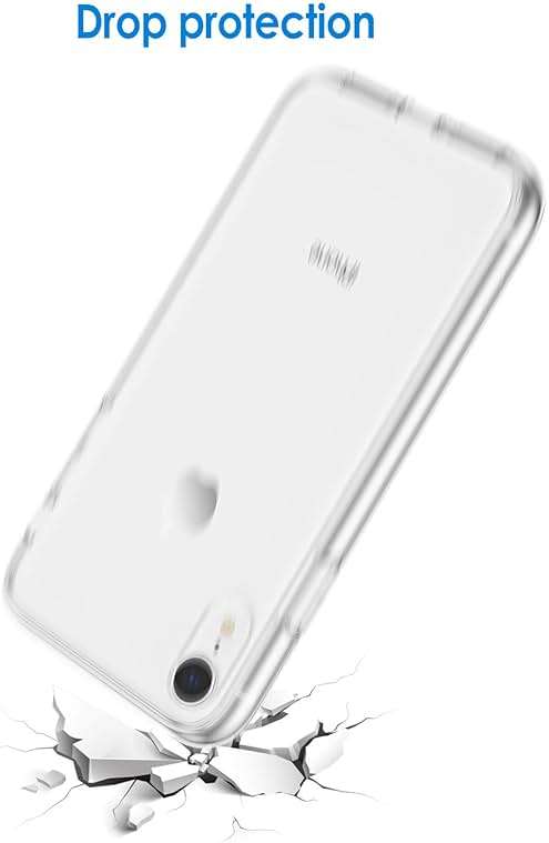 JETech Case for iPhone XR 6.1-Inch, Non-Yellowing Shockproof Phone Bumper Cover, Anti-Scratch Clear Back (Clear) - Image 4