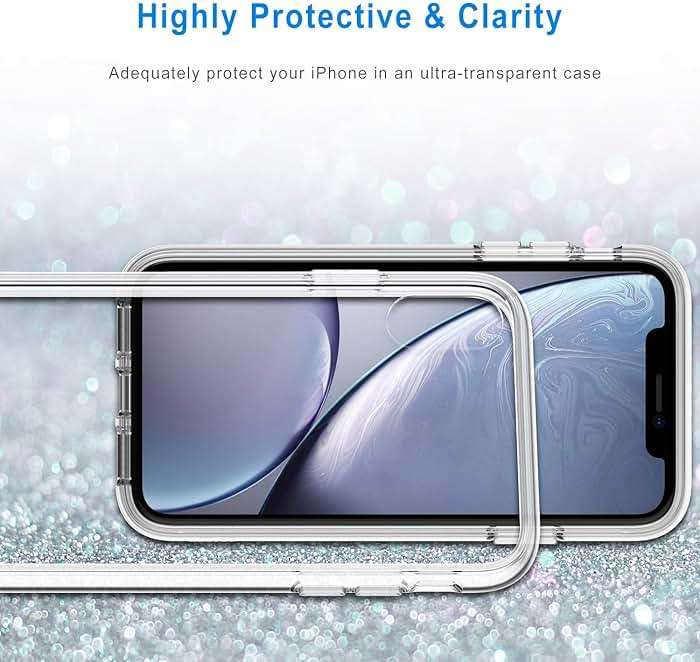 JETech Case for iPhone XR 6.1-Inch, Non-Yellowing Shockproof Phone Bumper Cover, Anti-Scratch Clear Back (Clear) - Image 7