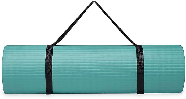Gaiam Yoga Mat, Pilates & Exercise Mat, Thick Mat 2/5" (10mm) Workout Mat with Easy-Cinch Carrying Strap for Home & Gym Workouts - Image 7