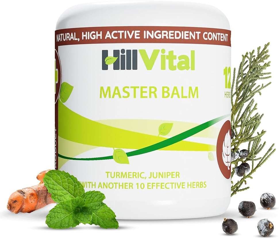 HillVital Herbal Joint Care Balm – Soothing Arnica & Turmeric Blend for Muscles & Joints – Lightweight Herbal Cooling Gel with Mint & Rosemary – Fast-Absorbing Natural Topical Cream - Image 1