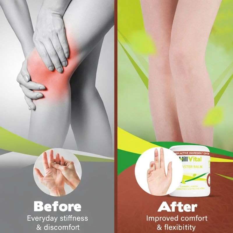HillVital Herbal Joint Care Balm – Soothing Arnica & Turmeric Blend for Muscles & Joints – Lightweight Herbal Cooling Gel with Mint & Rosemary – Fast-Absorbing Natural Topical Cream - Image 6