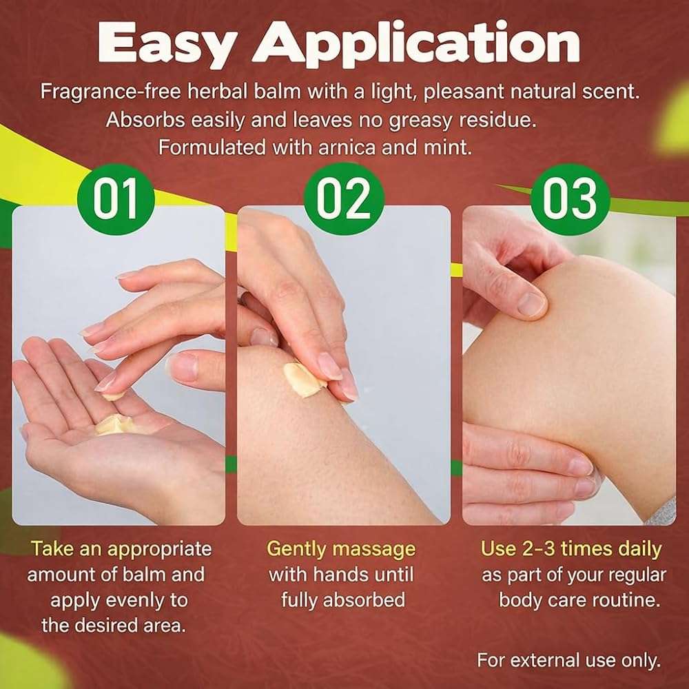 HillVital Herbal Joint Care Balm – Soothing Arnica & Turmeric Blend for Muscles & Joints – Lightweight Herbal Cooling Gel with Mint & Rosemary – Fast-Absorbing Natural Topical Cream - Image 9