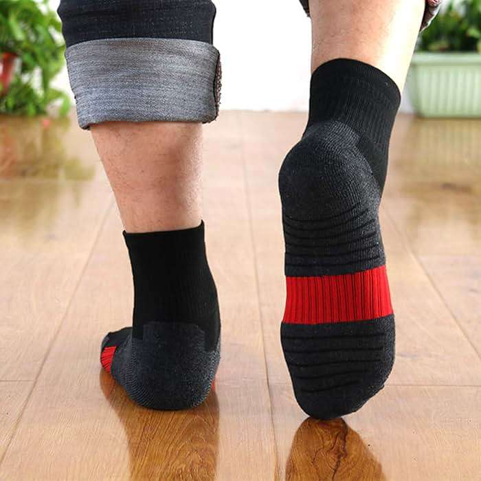 AKOENY Men's Athletic Cushion Running Quarter Socks (6 Pairs) - Image 7