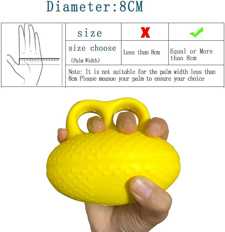 Fanwer Finger Exerciser Hand Squeeze Ball, Hand Grip Strength Trainer Build Hand, Finger and Wrist Strength, Finger Extension Exerciser for Rehab, Arthritis, Carpal Tunnel - Image 8