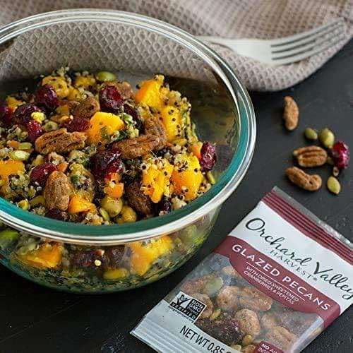 Orchard Valley Harvest Glazed Pecans Salad Toppers, 0.85 Ounce Bags (Pack of 15), with Cranberries and Pepitas, Non-GMO, No Artificial Ingredients, Healthy Snacks for Adults - Image 11