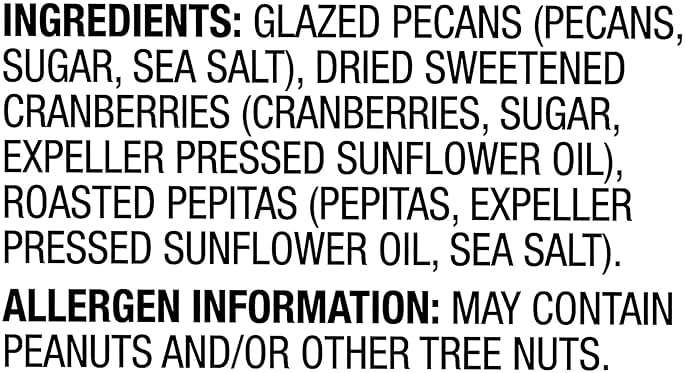 Orchard Valley Harvest Glazed Pecans Salad Toppers, 0.85 Ounce Bags (Pack of 15), with Cranberries and Pepitas, Non-GMO, No Artificial Ingredients, Healthy Snacks for Adults - Image 3
