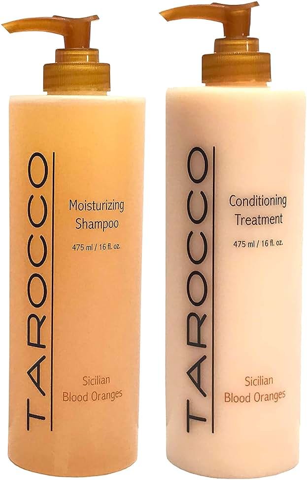 Baronessa Cali Tarocco Hair Care Set: Sicilian Blood Oranges Shampoo and Conditioner - Clean, Shiny, Manageable Hair - 16 Ounce - Product Image