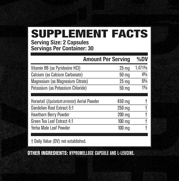 Jacked Factory Dry-XT Diuretic Water Pills - Natural Supplement | Reduces Water Retention & Bloating | Dandelion Root Extract, Potassium, 7 More Powerful Ingredients - 60 Veggie Capsules - Image 5