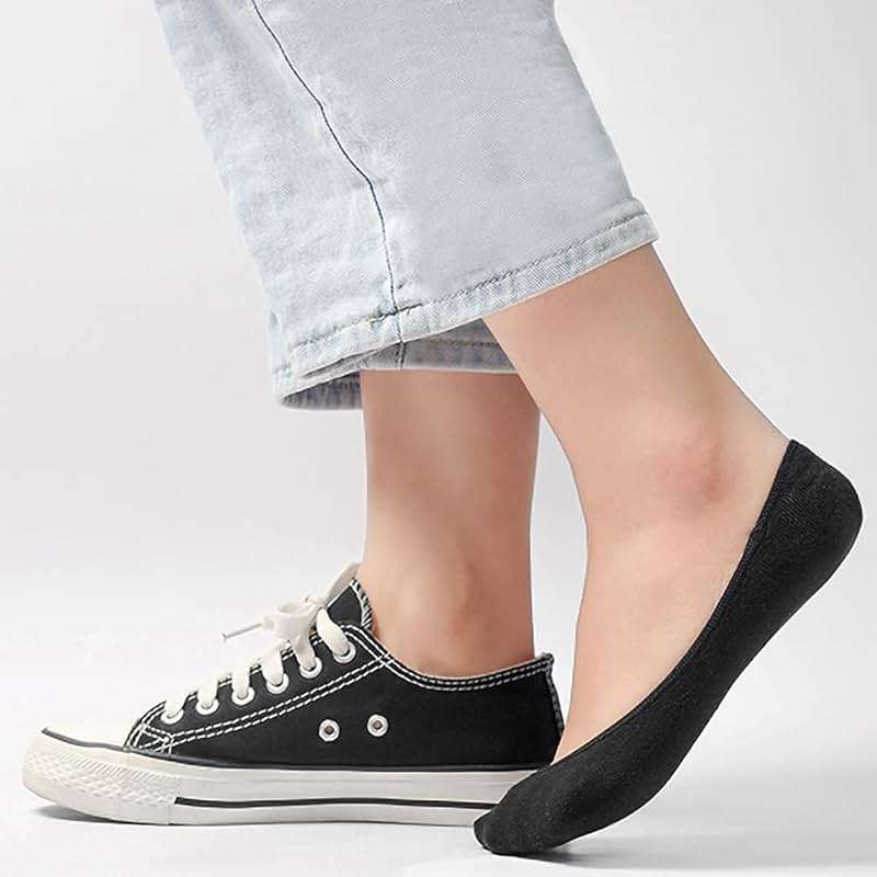 Toes Home No Show Socks Womens, Ultra Low Cut Liners Non Slip Footies for Flats Hidden Invisible Boat Summer 3 to 8 Pairs - Image 4