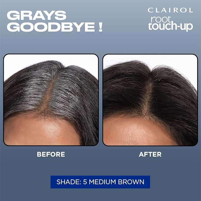 Clairol Root Touch-Up by Nice'n Easy Permanent Hair Dye, 4 Dark Brown Hair Color | 100% Gray Coverage | Easy Brush Application | Matches Professional Salon Shades | Pack of 1 - Image 6