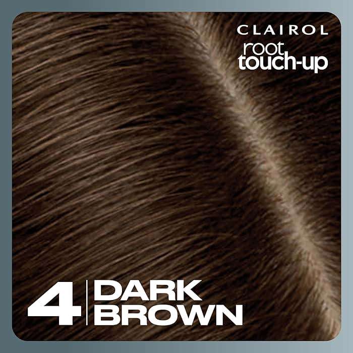 Clairol Root Touch-Up by Nice'n Easy Permanent Hair Dye, 4 Dark Brown Hair Color | 100% Gray Coverage | Easy Brush Application | Matches Professional Salon Shades | Pack of 1 - Image 10