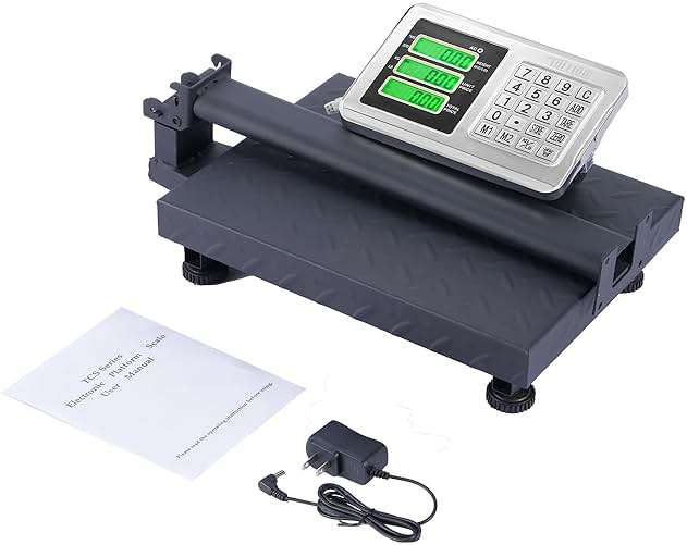 TUFFIOM 220lb Weight Electronic Platform Scale,Digital Floor Heavy Duty Folding Scales,Stainless Steel High-Definition LCD Display, Perfect for Postal Luggage Shipping Mailing Package Price Computing - Image 8