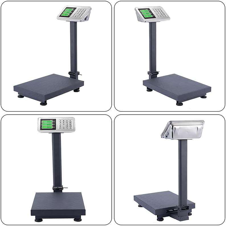 TUFFIOM 220lb Weight Electronic Platform Scale,Digital Floor Heavy Duty Folding Scales,Stainless Steel High-Definition LCD Display, Perfect for Postal Luggage Shipping Mailing Package Price Computing - Image 9