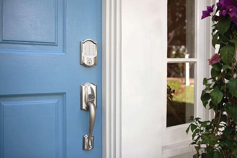 Schlage Encode Smart Wi-Fi Deadbolt Lock with Touchscreen Keypad, Keyless Front Door Entry, App Control, Alexa, Google Home and Airbnb Compatible, Satin Nickel, BE489WB CAM 619 - Image 11