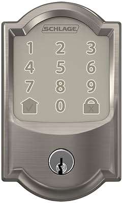 Schlage Encode Smart Wi-Fi Deadbolt Lock with Touchscreen Keypad, Keyless Front Door Entry, App Control, Alexa, Google Home and Airbnb Compatible, Satin Nickel, BE489WB CAM 619 - Image 9