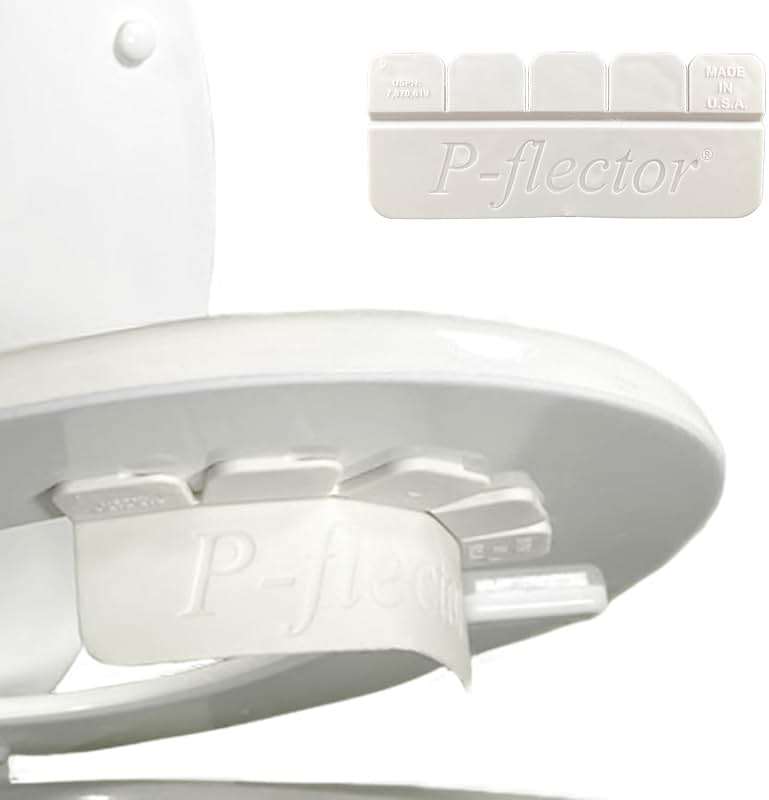 P-flector® Toilet Seat Urine Guard (1-Pack) - Pee Splash Guard for Potty-Training Kids, Adults, Seniors & Special Needs Individuals - Fits Round, Elongated & Curved Toilet Seats - Image 1
