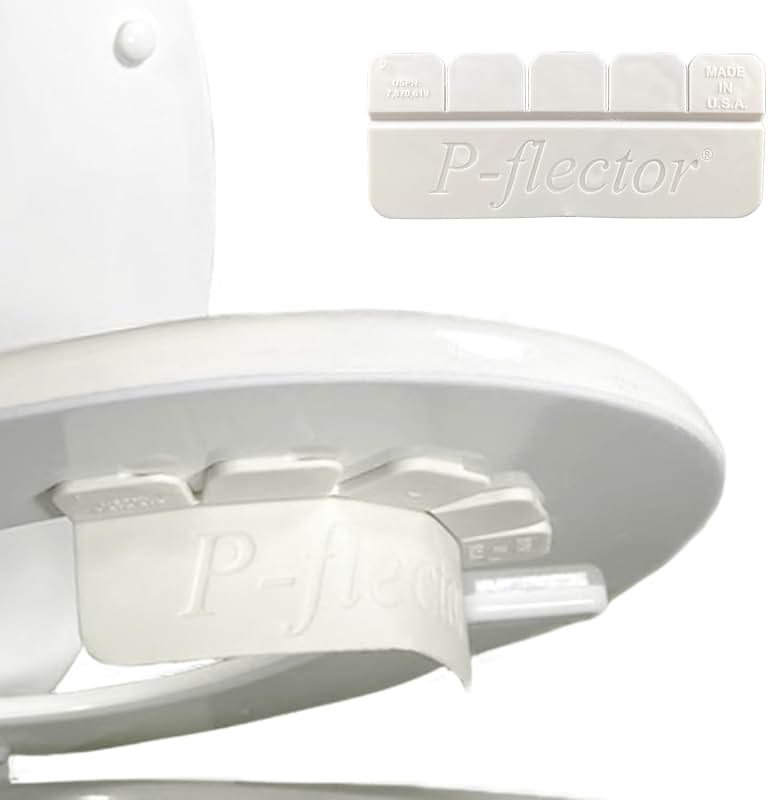 P-flector® Toilet Seat Urine Guard (1-Pack) - Pee Splash Guard for Potty-Training Kids, Adults, Seniors & Special Needs Individuals - Fits Round, Elongated & Curved Toilet Seats - Product Image