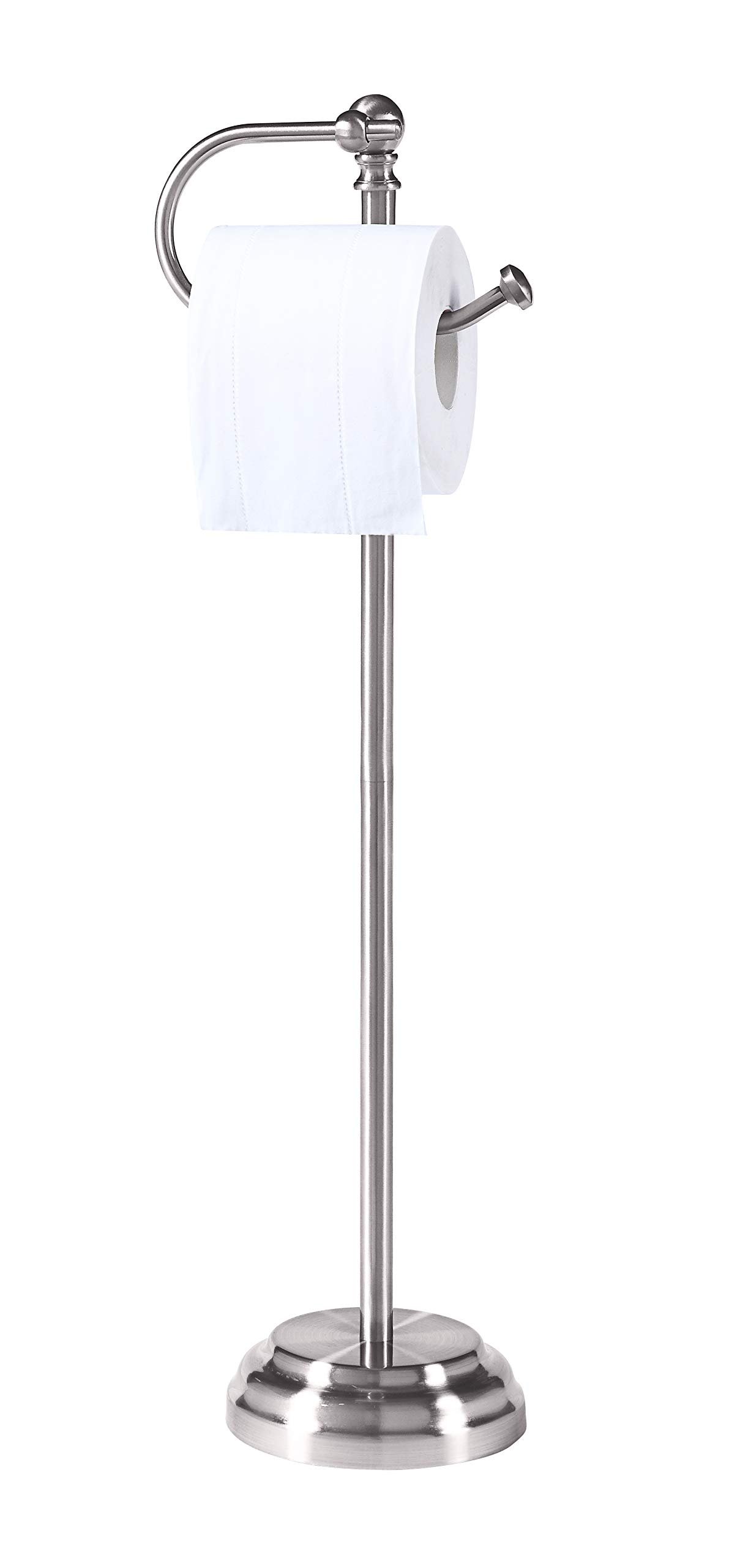 SunnyPoint Classic Bathroom Free Standing Toilet Tissue Paper Roll Holder Stand - Product Image