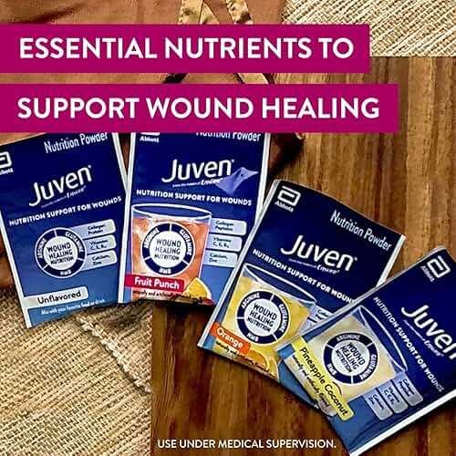 Juven Therapeutic Nutrition Drink Powder Including Collagen Peptides, Amino Acids, and HMB For Wound Healing Support, Fruit Punch, 30 Packets - Image 3