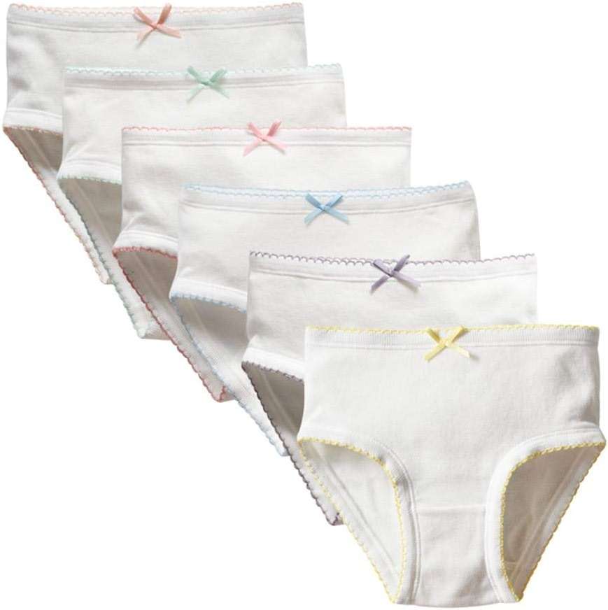 benetia Girls' Underwear Soft Cotton 6-8 Pack - Image 1