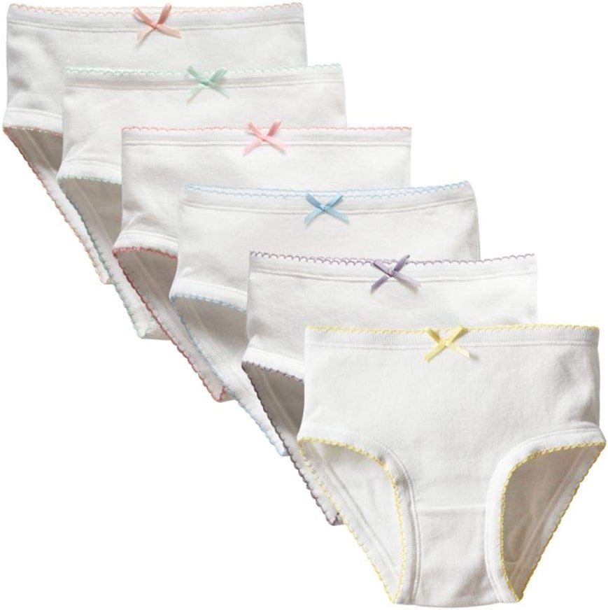 benetia Girls' Underwear Soft Cotton 6-8 Pack - Product Image