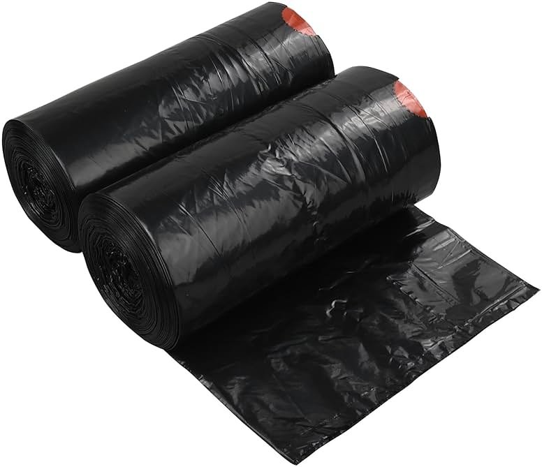 Teyyvn 13 Gallon Tall Kitchen Drawstring Trash Bag, Black, 220 Counts - Product Image