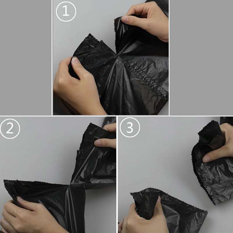 Teyyvn 13 Gallon Tall Kitchen Drawstring Trash Bag, Black, 220 Counts - Image 3