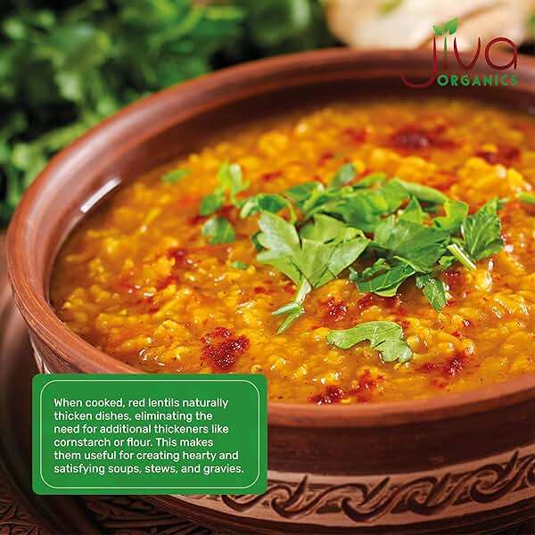Jiva Organic Split Red Lentils 4 Pound LARGE Bag - Masoor Dal - Non-GMO, Vegan, Certified, Non-Irradiated - Image 5