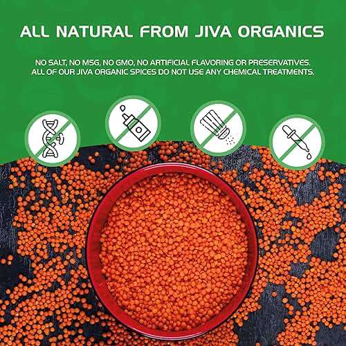 Jiva Organic Split Red Lentils 4 Pound LARGE Bag - Masoor Dal - Non-GMO, Vegan, Certified, Non-Irradiated - Image 8