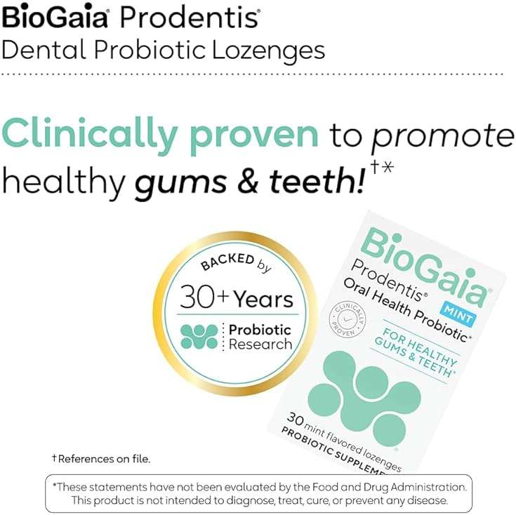 BioGaia Prodentis | Oral Probiotics | Promotes Healthy Gums & Teeth | Defends Against Bad Breath & Dental Problems | Improves Oral Health | Mint Flavored | 30 Dental Probiotic Lozenges - Image 3