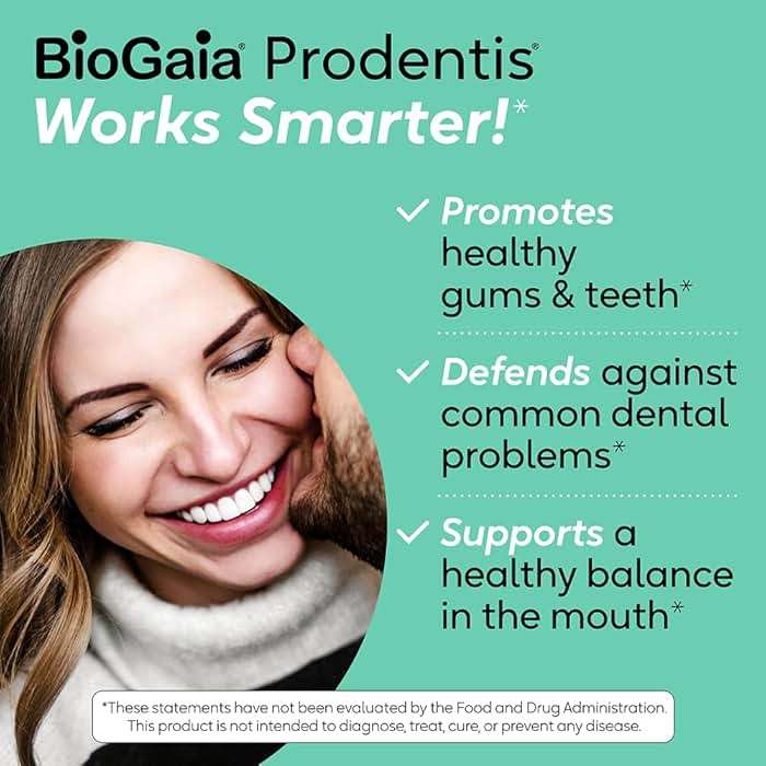 BioGaia Prodentis | Oral Probiotics | Promotes Healthy Gums & Teeth | Defends Against Bad Breath & Dental Problems | Improves Oral Health | Mint Flavored | 30 Dental Probiotic Lozenges - Image 4