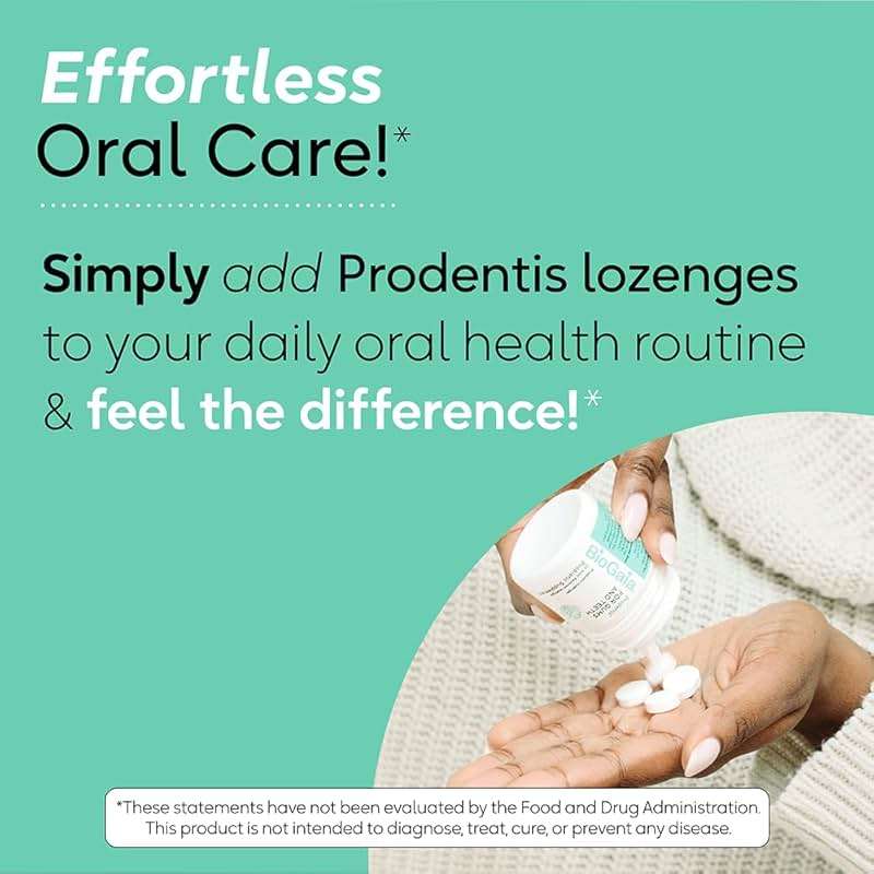 BioGaia Prodentis | Oral Probiotics | Promotes Healthy Gums & Teeth | Defends Against Bad Breath & Dental Problems | Improves Oral Health | Mint Flavored | 30 Dental Probiotic Lozenges - Image 8