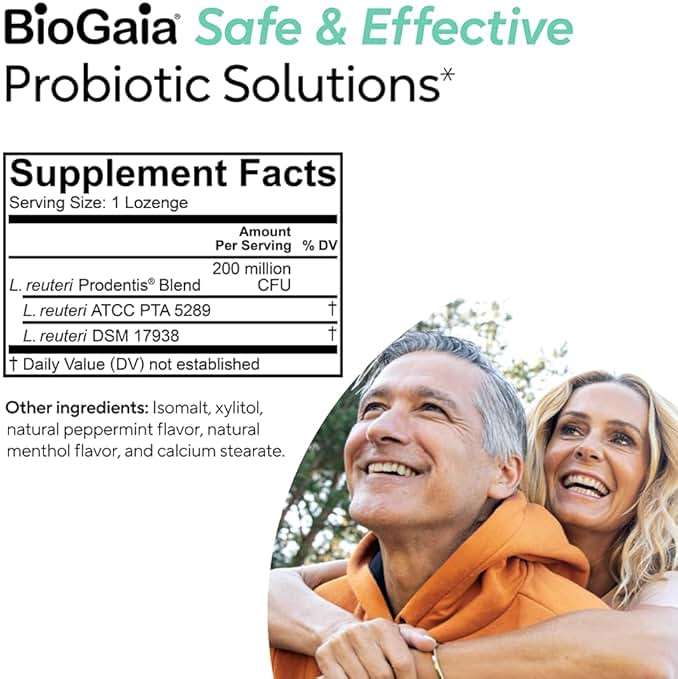 BioGaia Prodentis | Oral Probiotics | Promotes Healthy Gums & Teeth | Defends Against Bad Breath & Dental Problems | Improves Oral Health | Mint Flavored | 30 Dental Probiotic Lozenges - Image 9