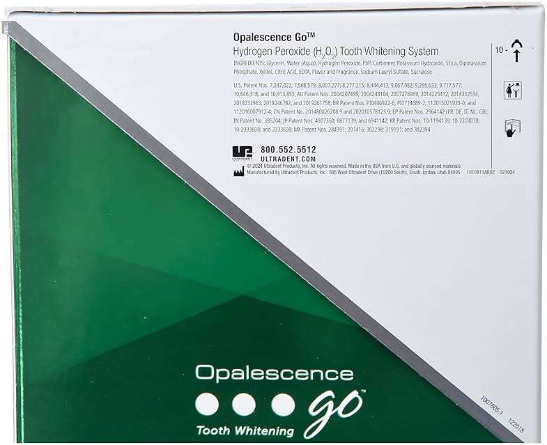 Opalescence Go Teeth Whitening Trays 15% Hydrogen Peroxide (4 Treatments) Prefilled Whitening Trays, Gentle Formula, No LED Light Needed, Dentist Recommended, Mint Flavor - 4648-1 - Image 8